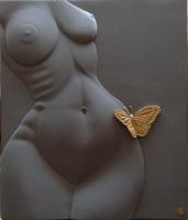 Butterfly - Acrylic Resin Sculptures - By Juergen Rode, Relief Image Sculpture Artist
