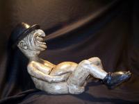 Shoe Tappin Happy I - Plaster Sculptures - By Bruce Blakeley, Hand Sculptured Sculpture Artist