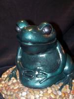 Frog - Plaster Sculptures - By Bruce Blakeley, Hand Sculptured Sculpture Artist