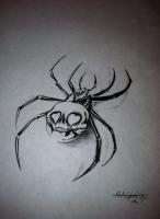 The Love Bug - Pencil  Paper Drawings - By Rachel Sims, Horror Drawing Artist