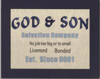 God And Son - Parchment Paper Paintings - By Trish Ridgeway, Brush Painting Artist