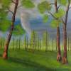 Calm Before The Storm - Oil On Canvas Paintings - By Bonnie Bowen, Traditional Painting Artist