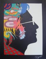 John Lennon - Acrylic Paintings - By Desmond George, Paintings Painting Artist
