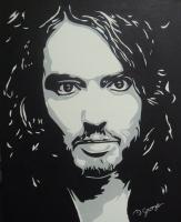 Russell Brand - Acrylic Paintings - By Desmond George, Paintings Painting Artist