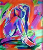 Colorful Energy - Sorrows - Sold - Acrylic On Canvas