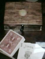 Poker Box - Wooden Matches And White Glue Woodwork - By Dan Whipkey, Free Style Tramp Art Woodwork Artist