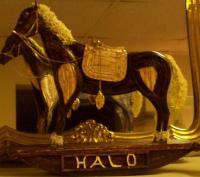 Rocking Horse Jewerly Box - Wooden Matches And White Glue Woodwork - By Dan Whipkey, Free Style Tramp Art Woodwork Artist