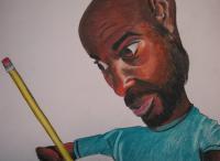 Back To Work - Colored Pencil  Paper Drawings - By Alex Ndiritu, Caricature Drawing Artist