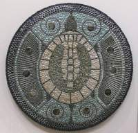 Wisdom Totem - Mosaic Glasswork - By Angela Brown, Fantasy Glasswork Artist