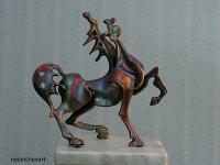 Split - Bronze Sculptures - By Petar Nedelchev, Abstract Art Sculpture Artist