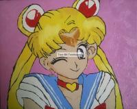 Sailor Moon - Acrylic Paintings - By Michelle Deault, Anime Painting Artist