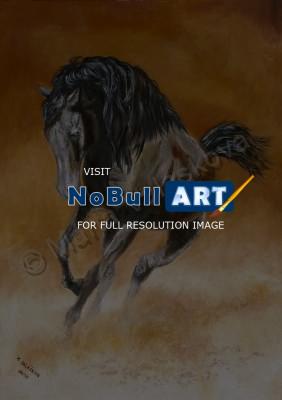 Paintings - Brown Horse - Oil