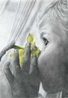 Smells Nice - Pencil Drawings - By Marta Valaskova, Portrait Drawing Artist