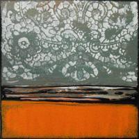 Cantaloup - Acrylic Paintings - By Lisa Carney, Abstract Painting Artist