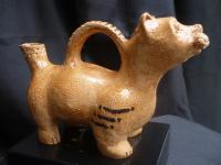 Dog Vessel - Ceramic Ceramics - By Gustavo Bodan, Figurative Ceramic Artist