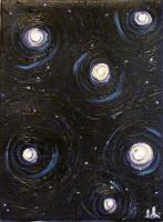 Stars - Acrylic Paintings - By Elizabeth Stauffer, Pop Art Painting Artist