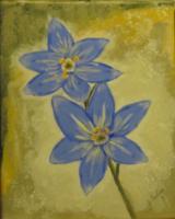 Spring Blue - Acrilyc Paintings - By Jennifer Culross, Postimpressionism Painting Artist