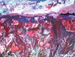 Irish Red Boglands - Water Colour Paintings - By Anna Meenaghan, Expressionism Painting Artist