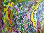 Psychadelic  Dreams - Acrylic Paintings - By Anna Meenaghan, Expressionism Painting Artist