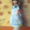 Girl With A Blue Pinafore - Pastel Paintings - By Sue Lamarr Kramer, Impressionistic Painting Artist
