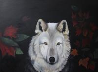 White Shadow - Acrylic On Canvas Paintings - By Sue Lamarr Kramer, Realistic Painting Artist