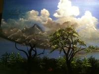 Trees 2 - Oil Paintings - By Julie Dostie, Surrealism Painting Artist