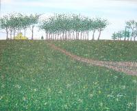 Down Home - Acrylic Paintings - By Vince Gray, Pointillism Painting Artist