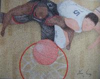 Madness - Acrylic Paintings - By Vince Gray, Pointillism Painting Artist