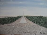 A View From A King - Acrylic Paintings - By Vince Gray, Pointillism Painting Artist