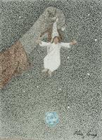 They Need You - Acrylic Paintings - By Vince Gray, Pointillism Painting Artist
