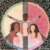 All Lives Matter - Acrylic Paintings - By Vince Gray, Pointillism Painting Artist