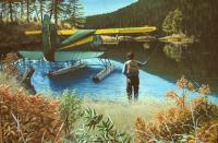 Wilderness Fishing - Oil Paintings - By Loretta Jenkins, Realistic Painting Artist