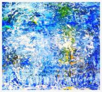Blue Mess - Acrylic Paintings - By Kelly Steeb, Abstract Painting Artist