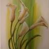 Calla Lilies 2 - Acrylics Paintings - By Erika Kohutovic, Floral Painting Artist