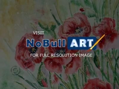 Floral - Poppy Field - Watercolor