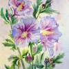 Hibiscus - Watercolor Paintings - By Erika Kohutovic, Floral Painting Artist