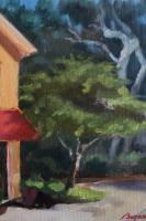 Landscapes - Polasek Green Tree Study - Oil On Canvas
