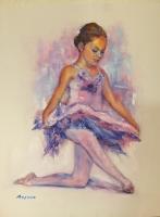 Giselle - Oil On Canvas Paintings - By Rosamalia Bujase, Impressionism Painting Artist