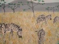 Zebras - Acyclic Paintings - By Craig Cantrell, Nature Painting Artist