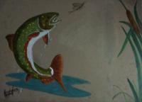 Brook Trout2 - Stains Other - By Craig Cantrell, Nature Other Artist