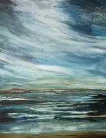 Storm Over Moray Firth - Acrylic Paintings - By Bobby Keeling, Abstract Painting Artist