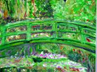 Monets Bridge - Digital Photography - By Adele Smith, Impressionist Photography Artist