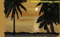 Canvas Painting Of A Relaxed Day - Digital Canvas Paintings - By Ferdouse Khaleque, Paintology Painting Painting Artist