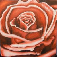 Simply Rose - Acrylic Paintings - By Ashley Warbritton, Realism Painting Artist