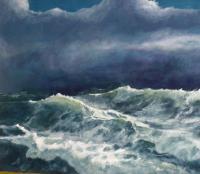 Oil On Canvis - The Eye Of Hurricane Isis - Oil