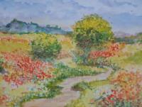 Water Color - Winding Path - Water Color