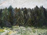 Nature - Near The Forest - Oil On Canvas