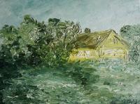 Nature - Summer In The Village - Oil On Canvas