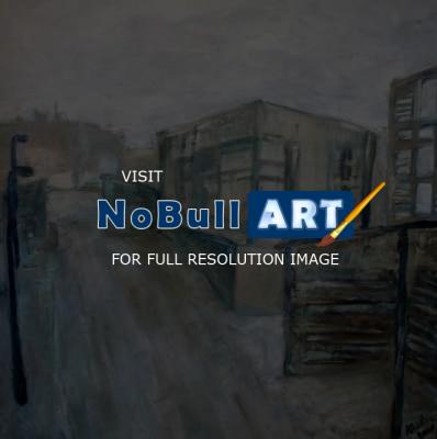 Urbanistic - Street - Oil On Canvas