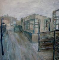 Urbanistic - Street - Oil On Canvas